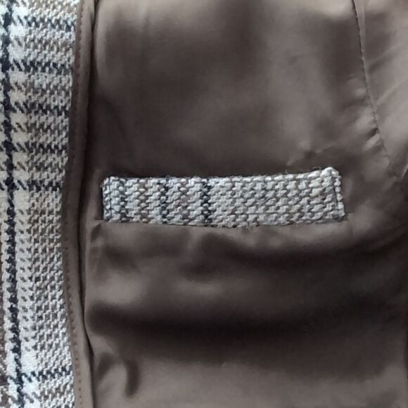 Anthropologie Cordelia  plaid wool trench coat size 8 - Picture 10 of 12